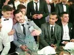بالصور| لاعبو الزمالك بالبدل في زفاف دونجا