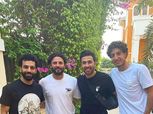 محمد صلاح ينشر صورة مع غالي وتريزيجيه ومحمد هاني خلال تواجده في مصر