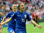 لوكا مودريتش يحتفل باللقاء الدولي رقم 100 مع كرواتيا
