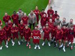 بالقميص رقم 100.. لاعبو ليفربول يحتفلون بـ محمد صلاح