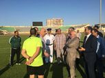 بالصور| محافظ بورسعيد يحضر مران المصري لدعم «العميد»