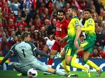 بالفيديو.. صلاح يسجل ويصنع في حفلة ليفربول على نوريتش والريدز يتصدر الدوري