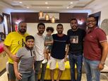 صور.. الشحات وكهربا يزوران مؤمن زكريا في منزله