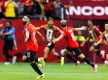 محمد صلاح يقود احتفالات في الشوارع بمكبر الصوت بعد انتصار مصر التاريخي بالمونديال