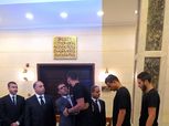بالصور.. رباعي الأهلي يؤدي واجب العزاء في وفاة شقيق طارق قنديل