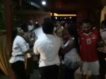 بالصور| احتفالات رواد الفندق بالمنتخب المصري