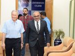 مصطفى وحمدي وحطب يتفقدون نادي الزهور بالتجمع الخامس