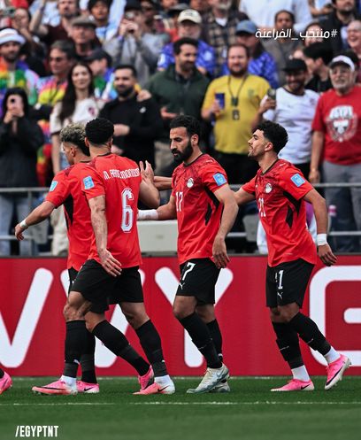 احتفال محمود صابر بهدفه في مرمى إيران
