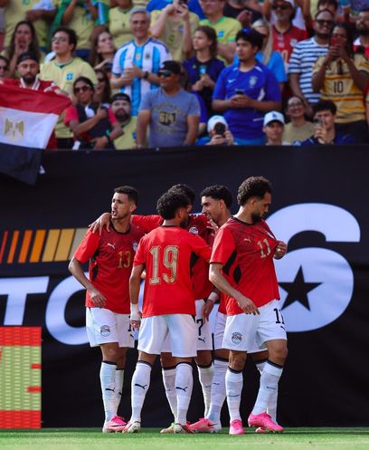 احتفال مصطفى زيكو بهدفه في مرمى البرازيل
