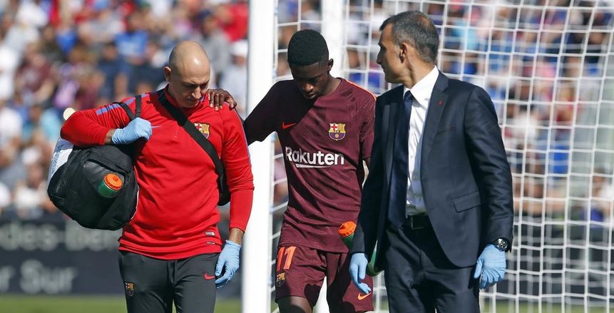 برشلونة يسابق الزمن من أجل تجهيز ديمبلي للكلاسيكو