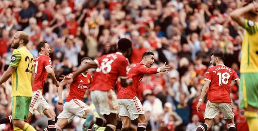 أهداف مباراة مانشستر يونايتد ونوريتش سيتي في الدوري الإنجليزي