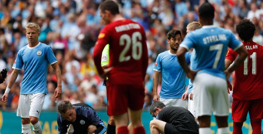 الشوط الأول.. سترلينج يتقدم لمانشستر سيتي على ليفربول في كأس الدرع الخيرية