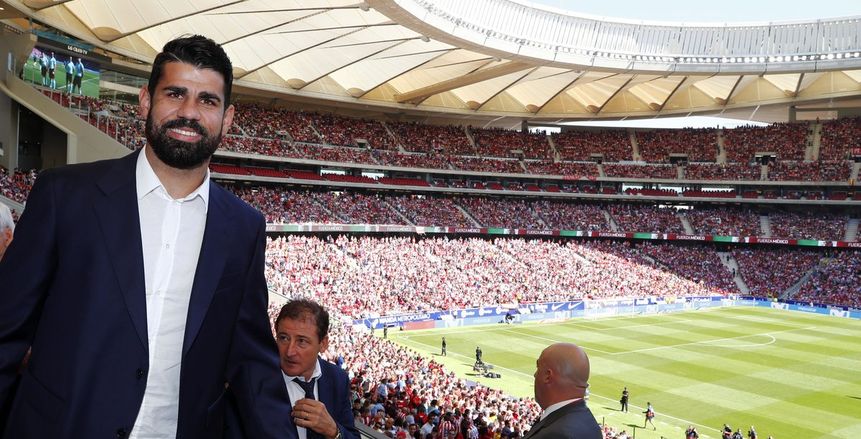 بالصور| «كوستا» يظهر بألوان أتلتيكو مدريد للمرة الأولي