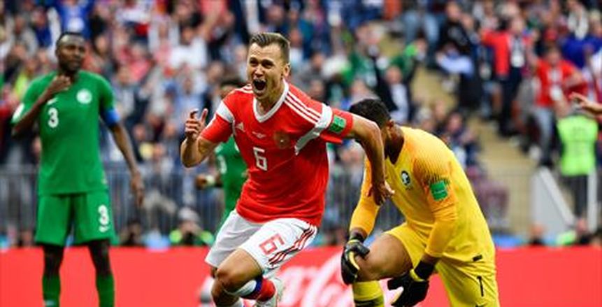 لاعب روسيا: سيناريو مباراة الافتتاح كان حلم وحصدت ثمار التدريبات أمام السعودية