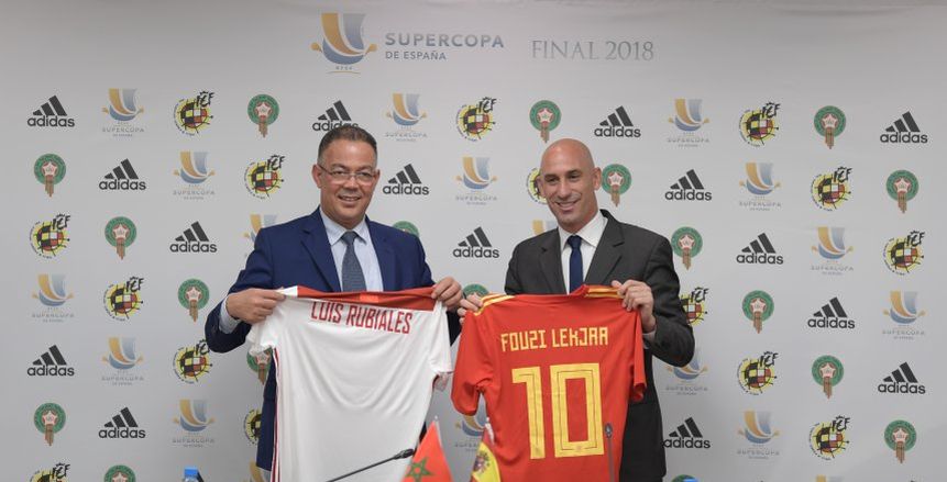 السوبر الإسباني| بالصور.. مؤتمر صحفي لرئيس الاتحاد المغربي والإسباني