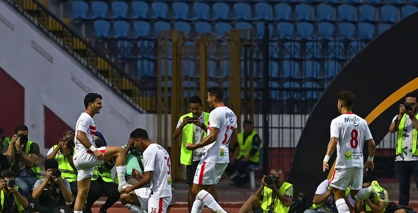 حسام عبد المجيد يسجل الهدف الأول للزمالك أمام فاركو