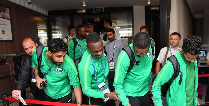 بالفيديو والصور.. منتخب السعودية يصل مدينة "روستوف" أمنًا لمواجهة أوروجواي