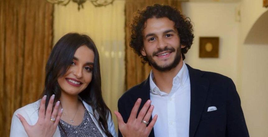 عربي بدر لاعب الأهلي الشاب يحتفل بخطوبته