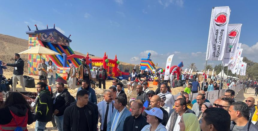 وزيرتا البيئة والتضامن تشاركان في ماراثون «run for Gaza» بوادي دجلة