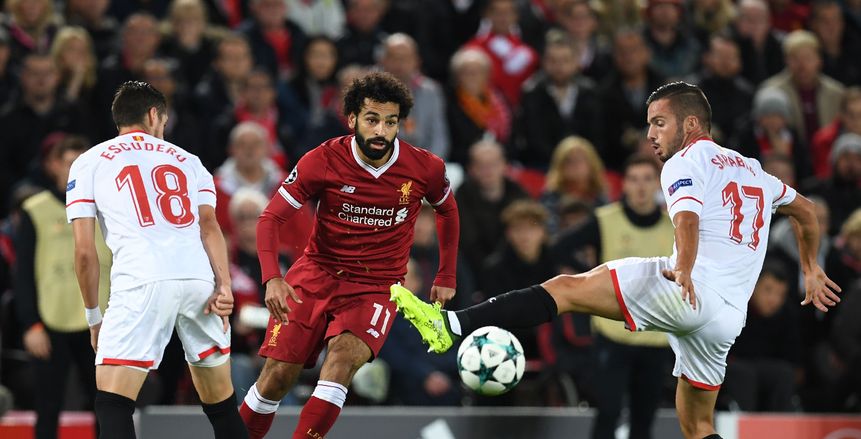 بالصور| محمد صلاح يحصد لقب رجل المباراة أمام إشبيلية في دوري الأبطال