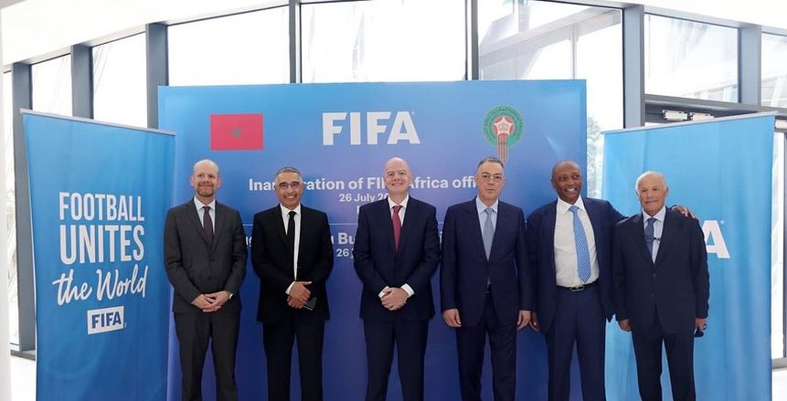 هاني أبو ريدة يهنئ فوزي لقجع بافتتاح المقر الإقليمي لـ«فيفا» في المغرب
