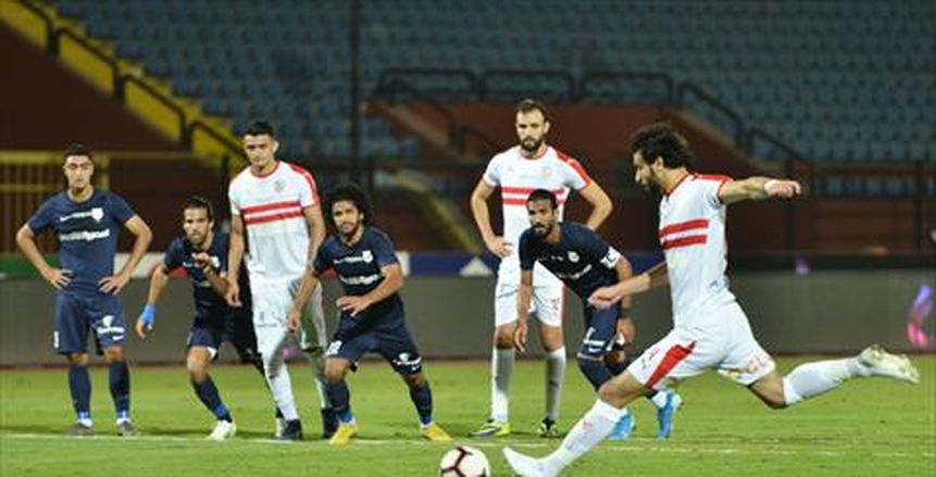 محمود علاء يحرز الهدف الثاني للزمالك في شباك طنطا