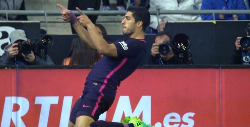 بالفيديو| برشلونة يواصل مطاردة الريال بالتغلب على اسبانيول بثلاثية