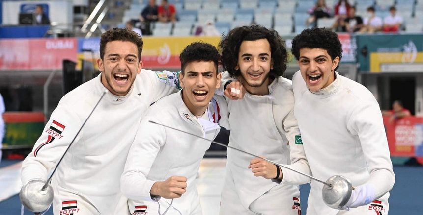 منتخب الشباب لسلاح سيف المبارزة يتأهل إلى المربع الذهبي ببطولة العالم