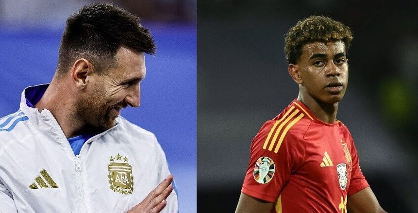 قبل نهائي اليورو وكوبا أمريكا.. قصة صورة «بداية الأسطورتين» ميسي ويامال