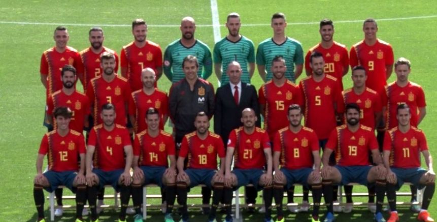 بالفيديو| إسبانيا تلتقط الصورة الرسمية لمونديال روسيا