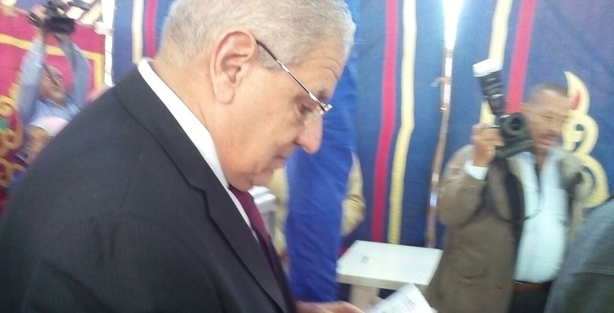 إبراهيم محلب يظهر في انتخابات المقاولون