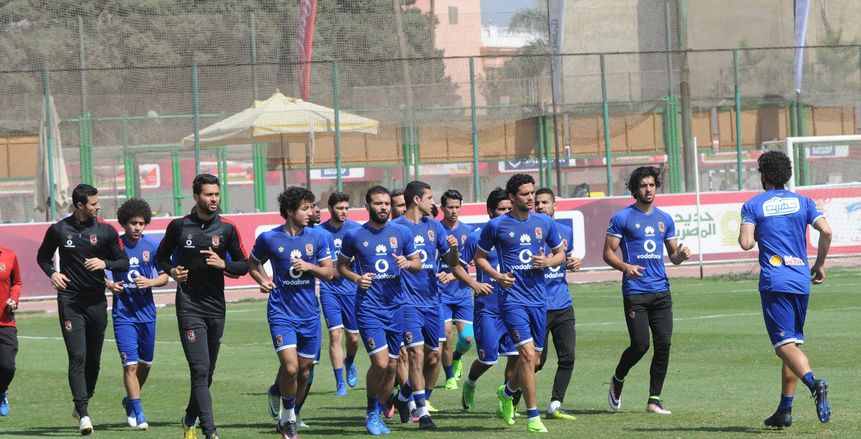 مران قوي للغائبين عن مباراة الاهلي والمقاصة