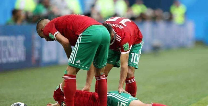 ارتجاج في المخ يبعد «مرابط» عن المشاركة مع المغرب أمام البرتغال