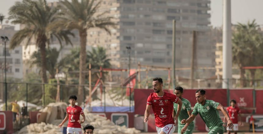 الأهلي يتقدم على منية سمنود بخماسية وهدف مارادوني لعبد القادر