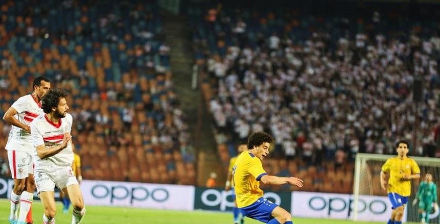 حسني عبدربه يتشاجر مع مدرب الزمالك في نهاية مباراة الإسماعيلي