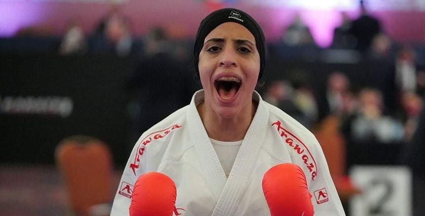 فريال أشرف إلى نهائي الكاراتيه بدورة ألعاب البحر المتوسط وفوز الطائرة