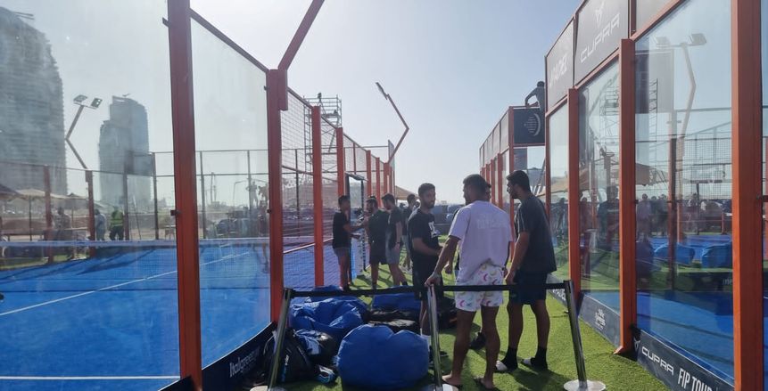 مباريات بطولة jpadel تشعل أجواء مهرجان العلمين الجديدة