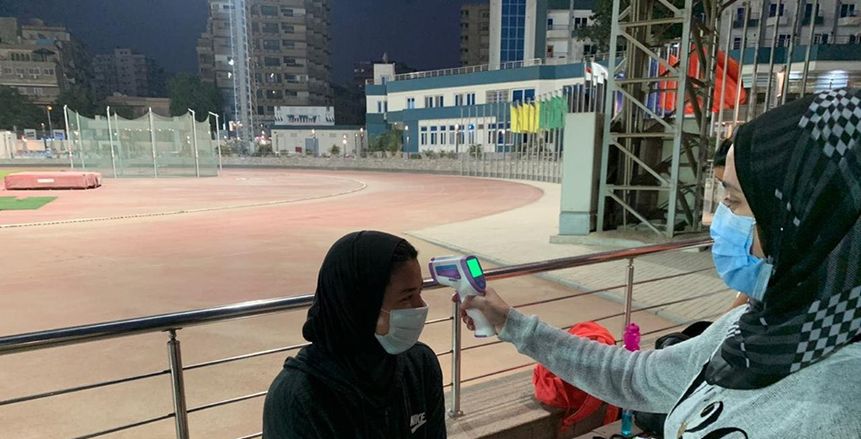 ناشئات اليد يخضعن لمسحة كورونا قبل معسكر المنتخب (صور)