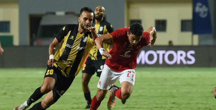 هدف محمد شريف في مباراة الأهلي والمقاولون العرب في الدوري «فيديو»