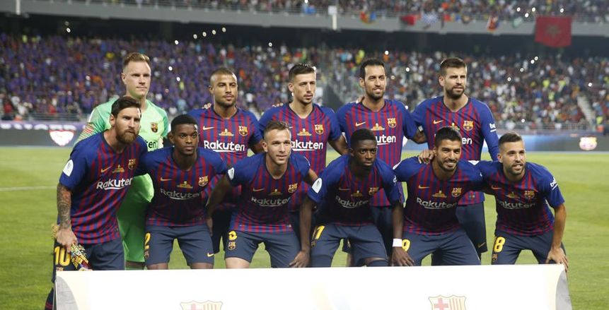 تشكيل برشلونة أمام ليون.. «ميسي» يقود الهجوم