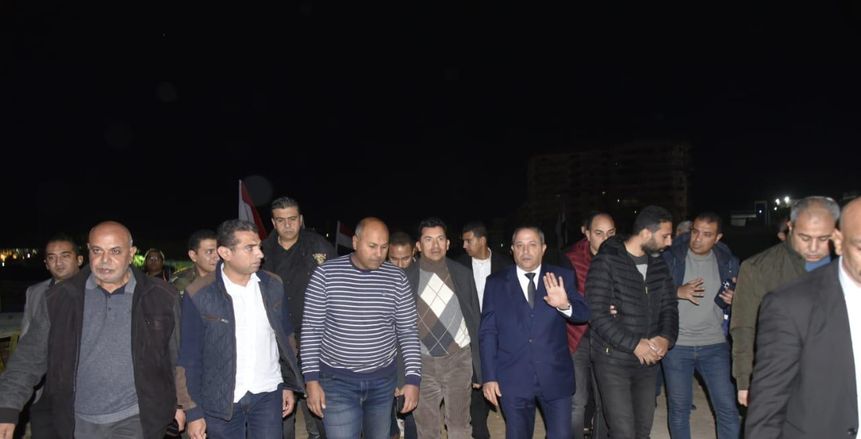 وزير الشباب والرياضة ومحافظ بورسعيد يتفقدان ستاد النادي المصري الجديد