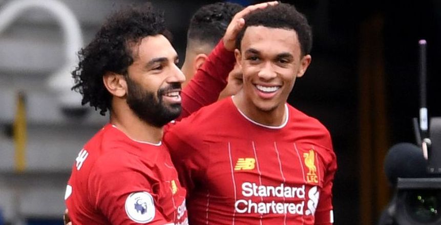 أرنولد يدرك التعادل لفريق ليفربول أمام وست هام بصناعة من صلاح