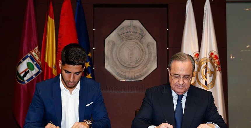 بالصور| رسميا.. «أسينسيو» يجدد عقده مع ريال مدريد