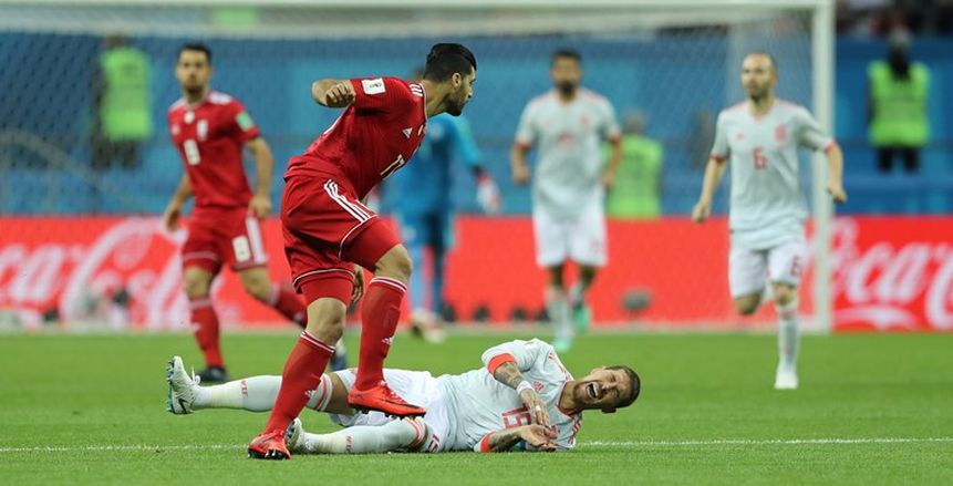 إيران تفرض التعادل السلبي على إسبانيا في الشوط الأول