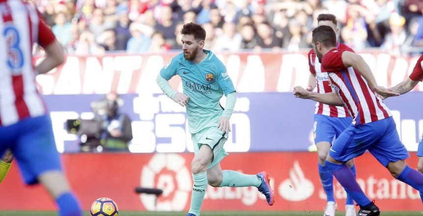 ميسي يخطف الـ3 نقاط من معقل أتلتيكو مدريد وبرشلونة في صدارة الليجا