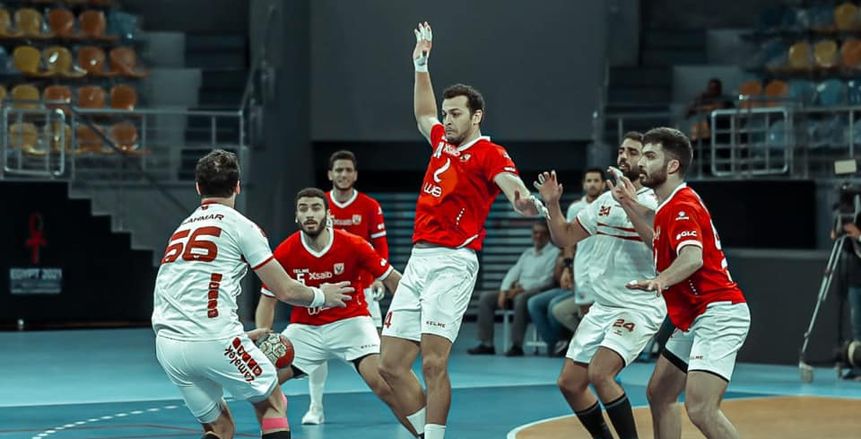 نهائي كأس اليد.. الأهلي يتقدم على الزمالك 15-11 في الشوط الأول