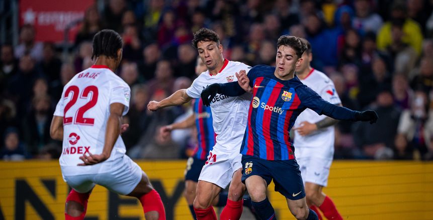 بث مباشر مباراة برشلونة وإشبيلية في الدوري الإسباني