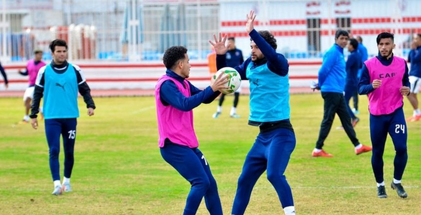 مران الزمالك في أنجولا.. تقسيم اللاعبين إلى مجموعتين وتدريبات قوية للحراس