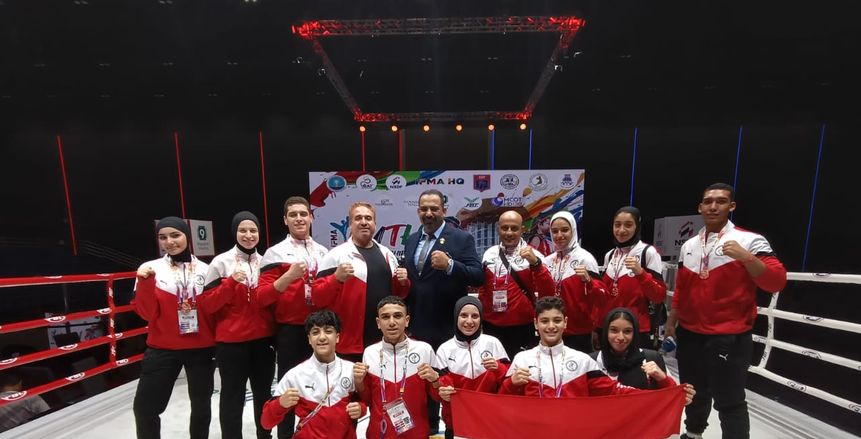 مصر تحصد 8 ميداليات في بطولة العالم للمواي تاي بتايلاند