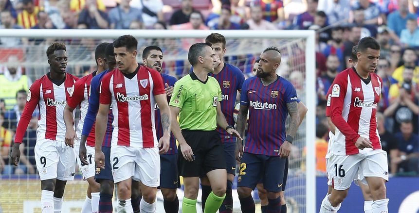 الدوري الإسباني| موعد مباراة أثلتيك بلباو ضد برشلونة والقنوات الناقلة